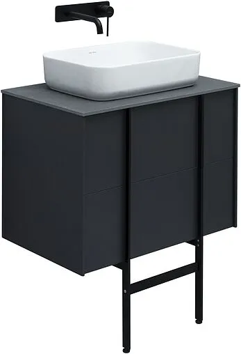 Тумба под умывальник подвесная Allen Brau Reality 70 антрацит 1.32004.AM