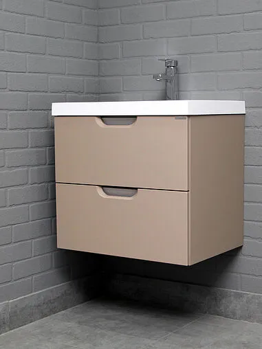 Тумба под умывальник подвесной Домино Classica 60 латте DD2507T