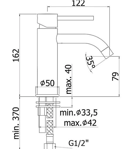 Смеситель для раковины Paffoni Light хром LIGX071CR
