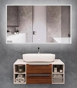 Зеркало с подсветкой Terminus Сицилия 80x120 с подогревом 4673735600201 Зеркало с подсветкой Terminus Сицилия 80x120 с подогревом 4673735600201, 1