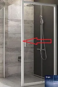 Боковая стенка 1000мм прозрачное, матовое стекло Ravak Blix BLPS-100 9BHA0100ZG, 1