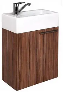 Тумба-умывальник подвесная Aquaton Эклипс 45 эбони тёмный 1A1727K1EK560, 1