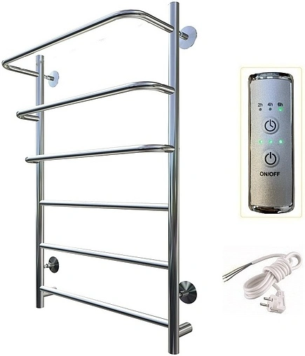 Полотенцесушитель электрический лесенка Тругор Пэк сп 19 80х50 32 мм полированная сталь