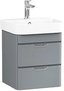 Тумба-умывальник подвесная ISVEA Fonte 48 серый 21SQS104048I+10SQ50048SV, 1