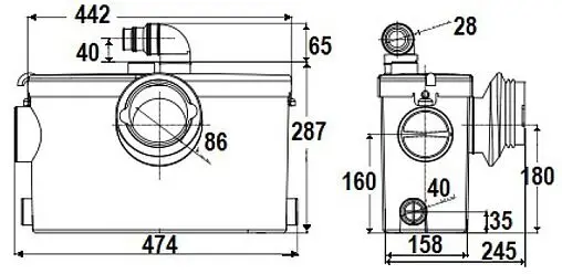 Канализационная насосная установка Belamos KNS-6002