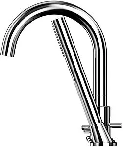 Смеситель на борт ванны на 4 отверстия WHITECROSS Y chrome хром Y1232CR Смеситель на борт ванны на 4 отверстия WHITECROSS Y chrome хром Y1232CR, 3