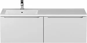 Тумба-умывальник подвесная Uperwood Tanos 120 L белый 291021017 Тумба-умывальник подвесная Uperwood Tanos 120 L белый 291021017, 1