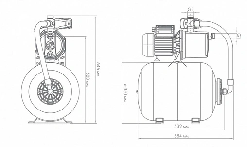 Станция автоматического водоснабжения Джилекс Джамбо 70/50 Н-50 4752