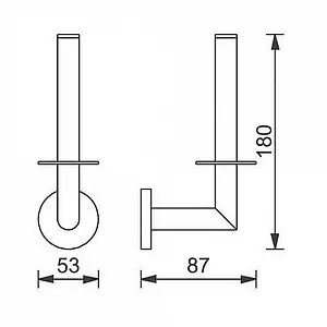 Держатель туалетной бумаги Aquanet хром 3690 Держатель туалетной бумаги Aquanet хром 3690, 2