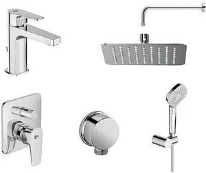Комплект для душа 6 в 1 Ideal Standard Esla хром BD002XC, 1
