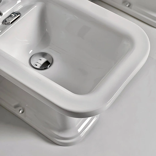 Биде напольное Kerasan Waldorf белый 4121K1bi/cr*1