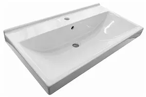 Тумба-умывальник подвесная Comforty Никосия 80П дуб белый 00004138839CF, 3