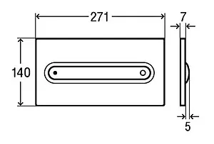 Клавиша смыва для унитаза Viega Visign for Style 11 8331.1 597115 хром глянцевый Клавиша смыва для унитаза Viega Visign for Style 11 8331.1 597115 хром глянцевый, 2