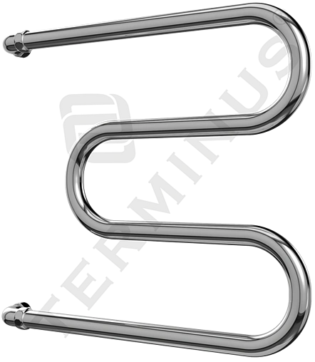 Полотенцесушитель водяной Terminus М-образный AISI 32х2 500х400 полированная сталь 4620768881138