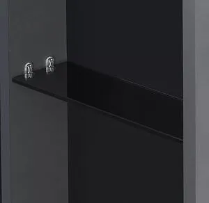 Шкаф-зеркало Aquaton Сохо 60 L графит 1A258302AJA0L, 4