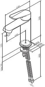 Смеситель для раковины Am.Pm Func чёрный матовый F8F02122, 2