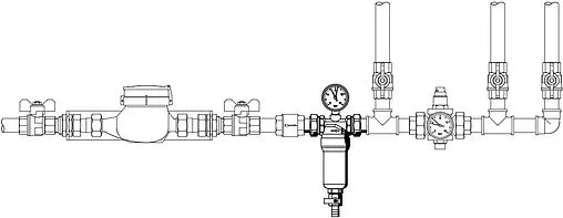 Фильтр тонкой очистки воды 1&quot;н x 1&quot;н Tiemme 3135N 3130005