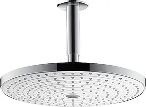 Лейка верхнего душа с потолочным креплением Hansgrohe Raindance Select S 300 2jet белый/хром 27337400 Лейка верхнего душа с потолочным креплением Hansgrohe Raindance Select S 300 2jet белый/хром 27337400, 1