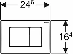 Клавиша смыва для унитаза Geberit Delta 30 115.137.11.1 альпийский белый Клавиша смыва для унитаза Geberit Delta 30 115.137.11.1 альпийский белый, 2