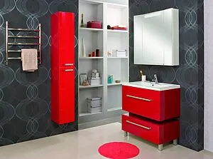 Шкаф-зеркало Aquaton Мадрид 80 М белый 1A175202MA010, 4