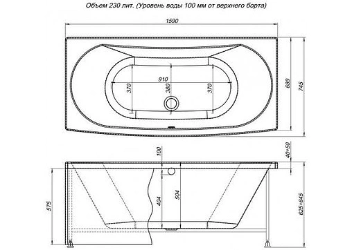 Панель для ванны фронтальная Aquanet Izabella 160 белый 00169196