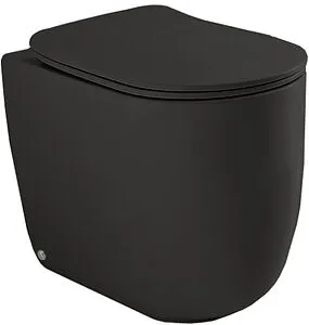 Унитаз приставной безободковый Kerasan Nolita Tornado черный матовый 531931, 1