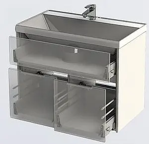 Тумба под умывальник Aquanet Латина 80 белый 00179638, 4