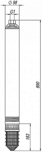 Насос скважинный центробежный 4&quot; Джилекс Водомет 55/90 БК ок 5539