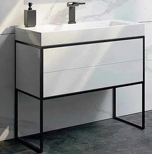 Тумба под умывальник подвесная Clarberg Logic T9н белый LOG0109N Тумба под умывальник подвесная Clarberg Logic T9н белый LOG0109N