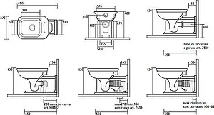 Чаша унитаза Kerasan Waldorf белый 411601 Чаша унитаза Kerasan Waldorf белый 411601, 2