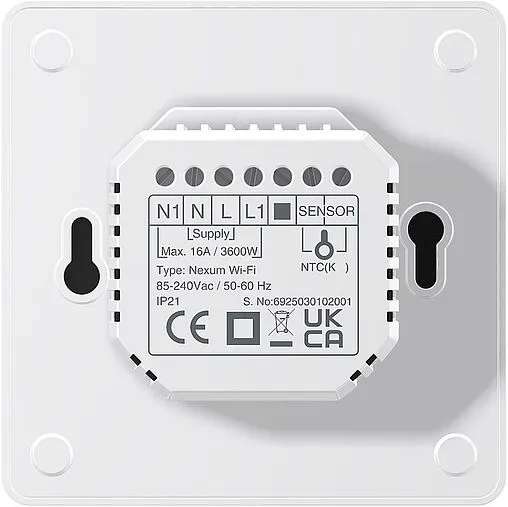 Терморегулятор Thermex Nexum Wi-Fi белый 808002