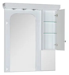 Шкаф-зеркало Aquanet Фредерика new 100 белый 171272, 4