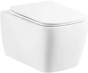 Унитаз подвесной безободковый BelBagno Veneto белый BB132CHR Унитаз подвесной безободковый BelBagno Veneto белый BB132CHR, 1