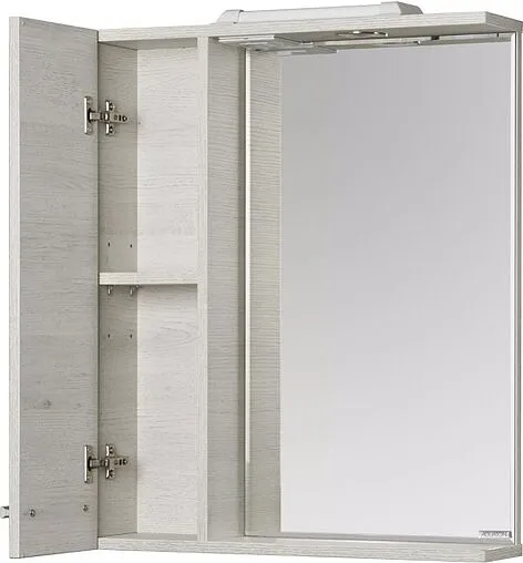 Шкаф-зеркало Aquaton Ронда PRO 60 L дуб соммерсет 1A205102RSC2L