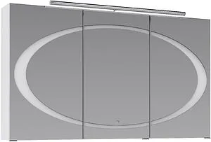 Шкаф-зеркало Clarberg Dune 120 DUN0412, 1