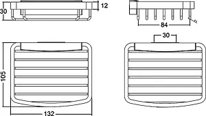 Мыльница Kludi A-XES хром 4898605 Мыльница Kludi A-XES хром 4898605, 5