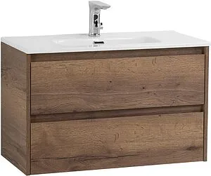 Тумба-умывальник подвесная BelBagno KRAFT 39 80 Rovere Tabacco KRAFT 39-800/390-2C-SO-RT+BB800/390ETL Тумба-умывальник подвесная BelBagno KRAFT 39 80 Rovere Tabacco KRAFT 39-800/390-2C-SO-RT+BB800/390ETL, 3