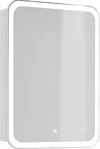 Шкаф-зеркало Jorno Bosko 50 с подсветкой и часами белый Bos.03.50/W, 1