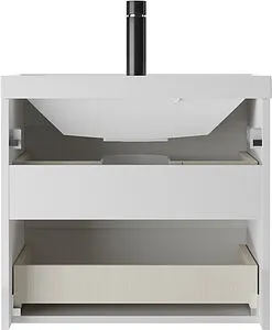 Тумба-умывальник подвесной Домино Tower 60 белый DT2504T+4670142930044, 5