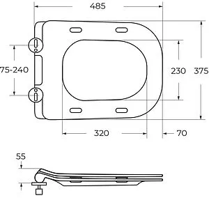 Крышка-сиденье для унитаза с микролифтом BelBagno Sela белый BB3201SC Крышка-сиденье для унитаза с микролифтом BelBagno Sela белый BB3201SC, 2