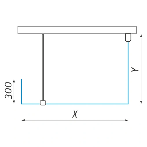 Душевое ограждение 1400x800мм прозрачное стекло Roltechnik Walk WALK B/1400/800 935-1400800-00-02