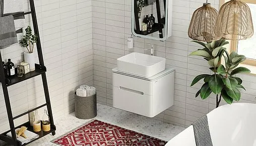 Тумба под умывальник подвесная Jorno Bosko 60 белый Bos.01.60/P/W Тумба под умывальник подвесная Jorno Bosko 60 белый Bos.01.60/P/W