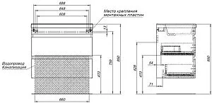 Тумба-умывальник подвесная Aquanet Нота New 75 дуб светлый 00334198+00204118 Тумба-умывальник подвесная Aquanet Нота New 75 дуб светлый 00334198+00204118, 3