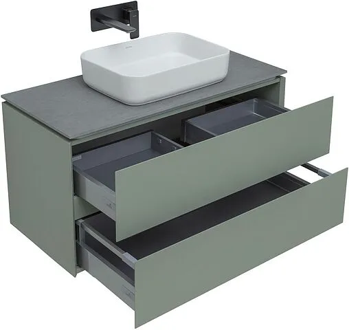 Тумба под умывальник подвесной Allen Brau Infinity 100 олива 1.21003.CGM