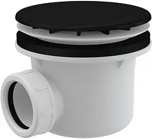 Сифон для душевого поддона AlcaPlast чёрный матовый A49BLACK, 1