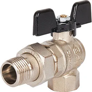 Кран шаровый с американкой угловой ½"в x ½"н Stout ГОСТ Р 59553-2021 SVB-0008-200015 Кран шаровый с американкой угловой ½"в x ½"н Stout ГОСТ Р 59553-2021 SVB-0008-200015, 1