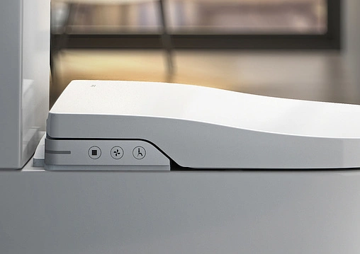 Умный унитаз-биде напольный безободковый Roca Inspira in-wash белый 803061001