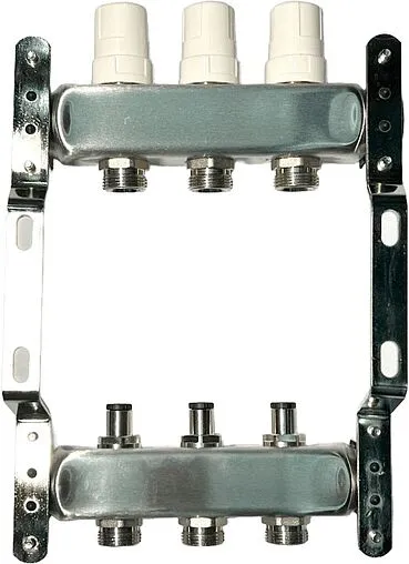 Группа коллекторная без расходомеров 2 отвода 1&quot;в/в x ¾&quot;ек Uni-fitt OPTIMAL 451B4302.RU