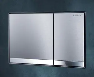 Клавиша смыва для унитаза Geberit Sigma 60 115.640.GH.1 кнопки/хром матовый, полоска/хром глянцевый Клавиша смыва для унитаза Geberit Sigma 60 115.640.GH.1 кнопки/хром матовый, полоска/хром глянцевый, 4