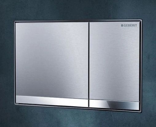 Клавиша смыва для унитаза Geberit Sigma 60 115.640.GH.1 кнопки/хром матовый, полоска/хром глянцевый